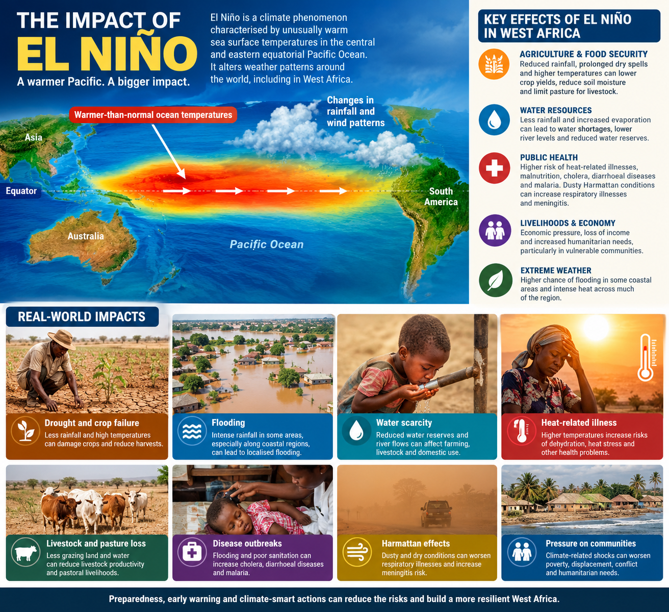 ECOWAS Raises Alarm Over Strong El Niño, Warns of Food Shortages, Water Scarcity in West Africa